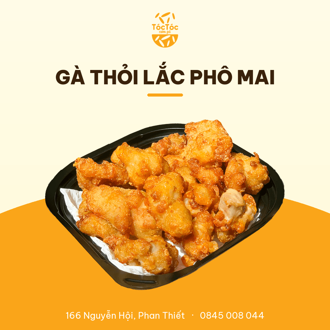 Gà thỏi lắc phô mai